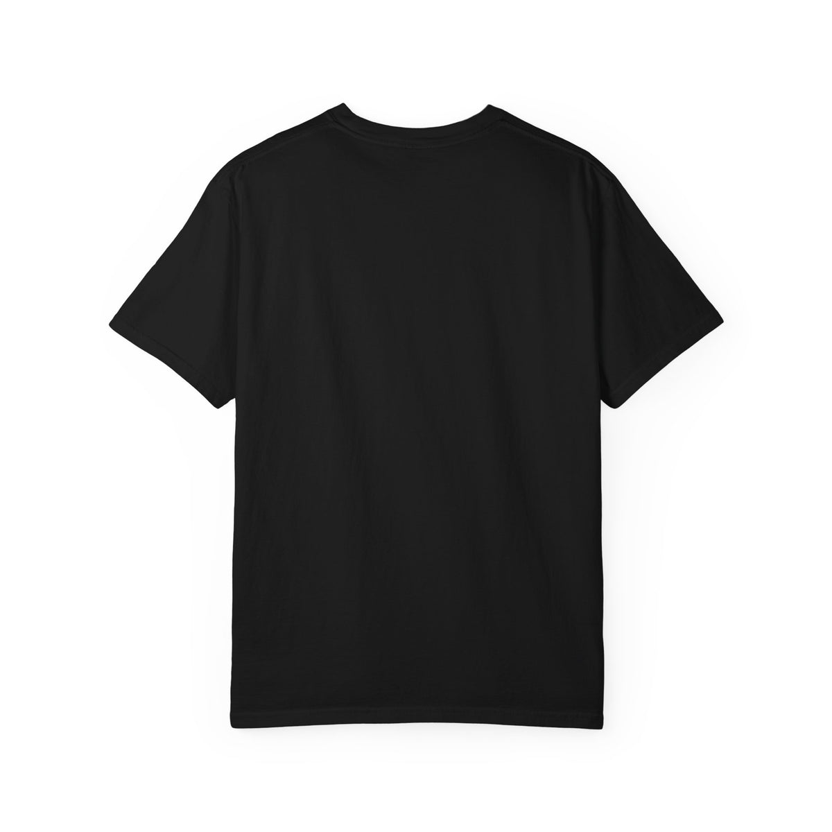 Black Comfort Colors 1717 T-shirt, back view