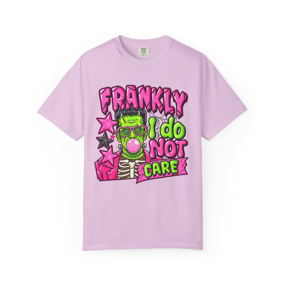 Frankly I Do Not Care Halloween graphic tee product photo 6