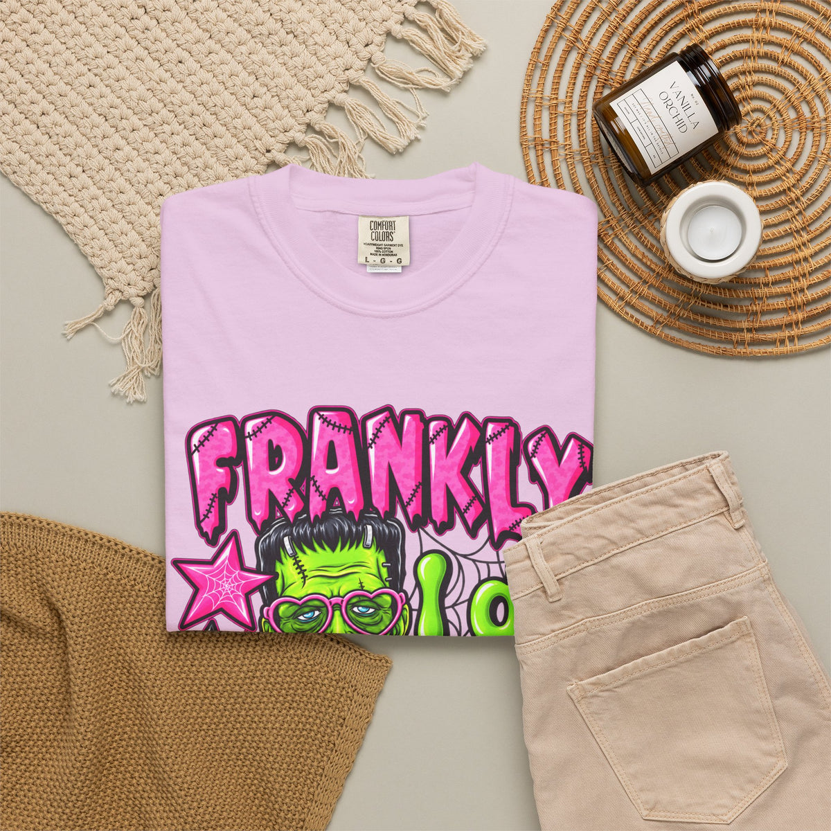 Frankly I Do Not Care Halloween graphic tee product photo 24