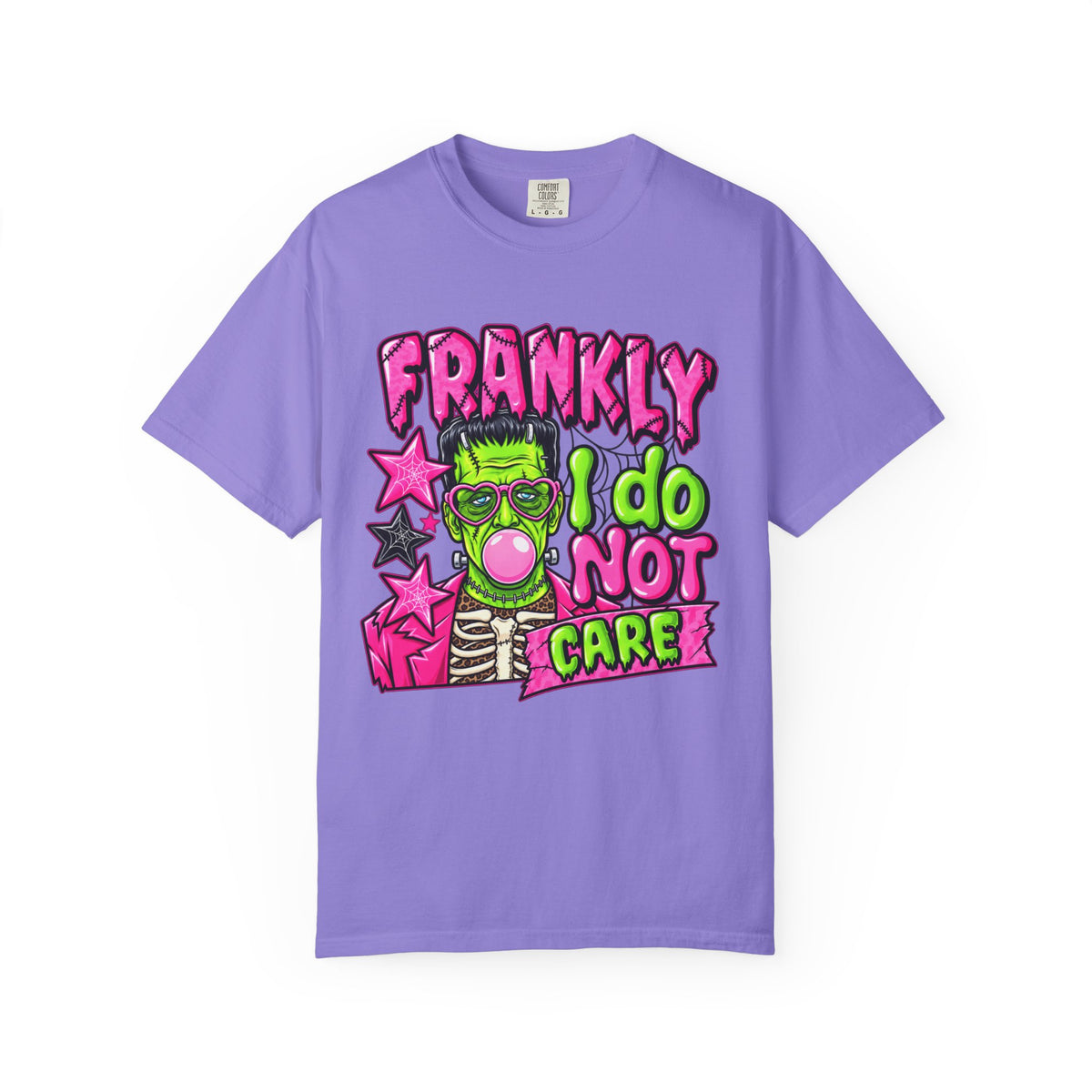 Frankly I Do Not Care Halloween graphic tee product photo 5