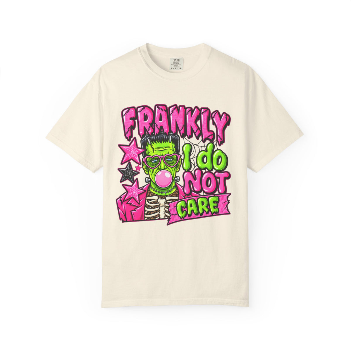 Frankly I Do Not Care Halloween graphic tee product photo 2