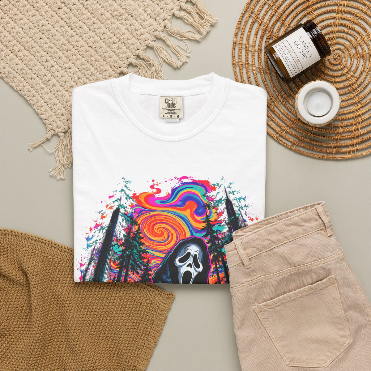 Psychedelic Horror Graphic Tee product photo 5
