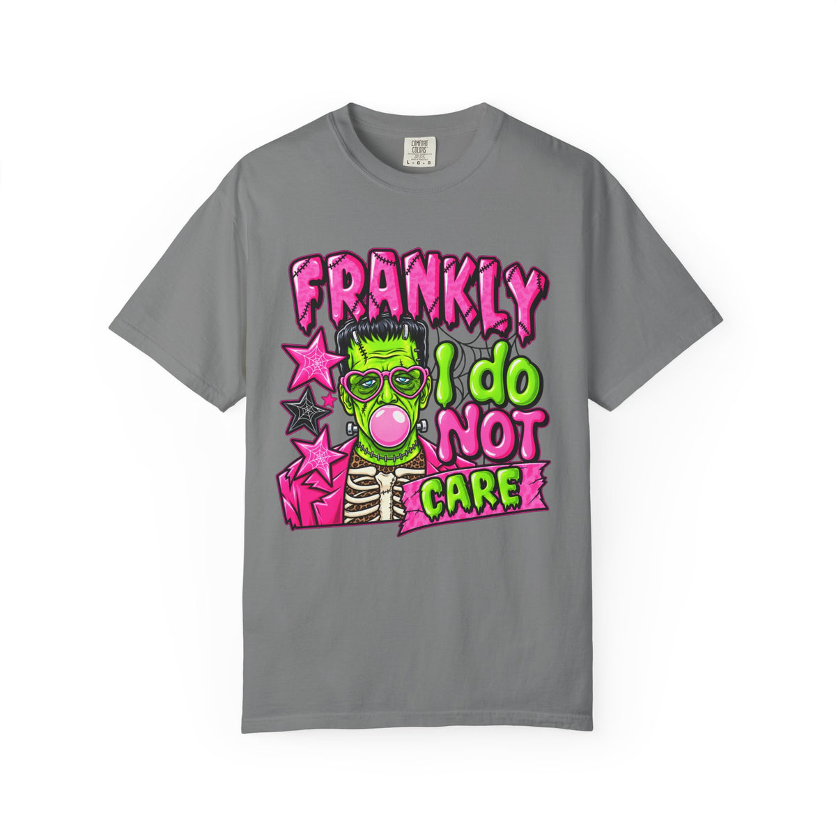 Frankly I Do Not Care Halloween graphic tee product photo 3