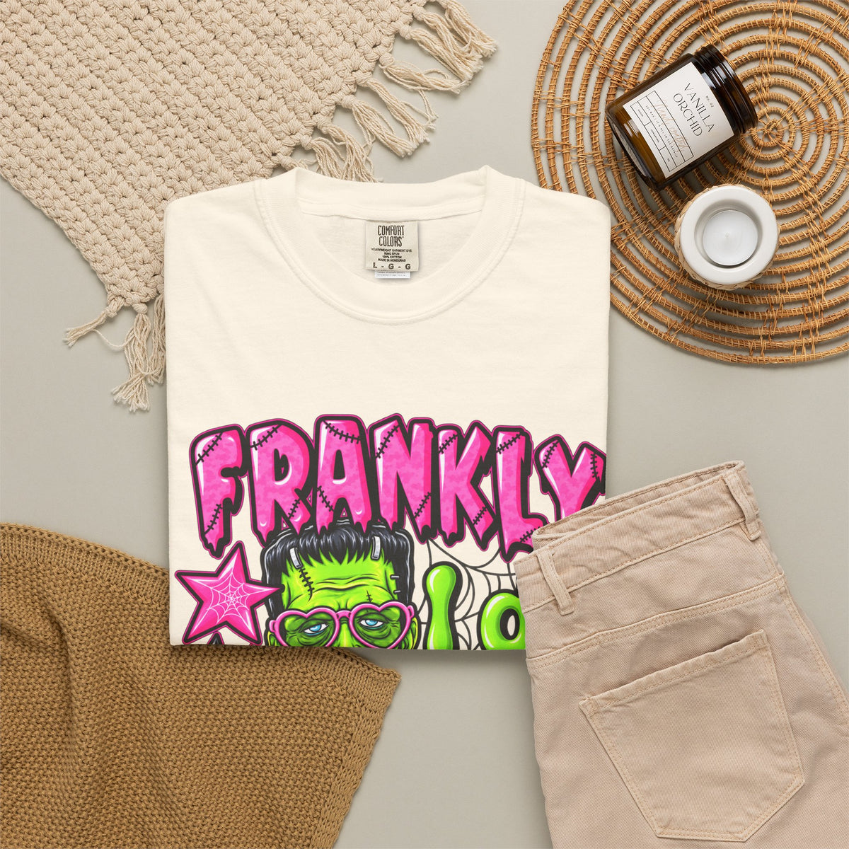 Frankly I Do Not Care Halloween graphic tee product photo 12