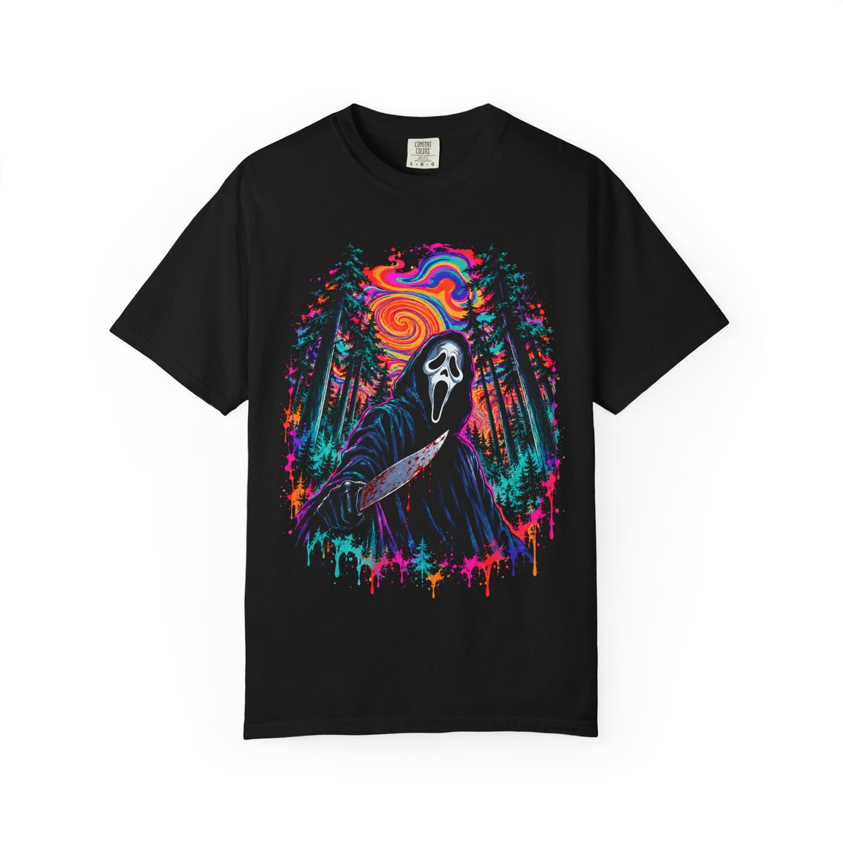 Psychedelic Horror Graphic Tee product photo 3