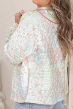 Rosalie Quilted Floral Pullover – Dusty Pink in Dusty Pink, product image 4