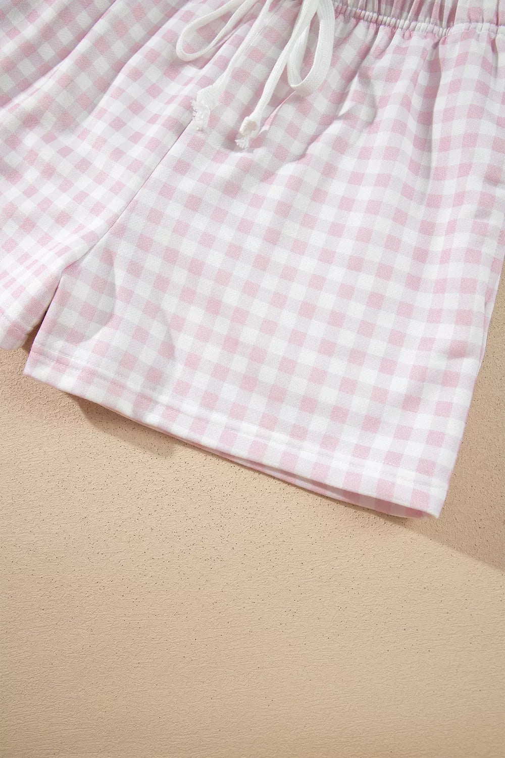 Poppy Oversized Gingham Lounge Set – Blush Pink in Blush Pink, product image 14