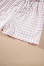 Poppy Oversized Gingham Lounge Set – Blush Pink in Blush Pink, product image 14