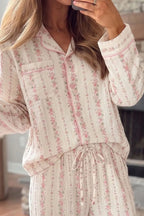 Sunday Morning Floral Pajama Set – Blush Pink in Blush Pink, product image 3