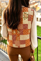 Harvest Meadow Quilted Vest – Pumpkin in Pumpkin, product image 3