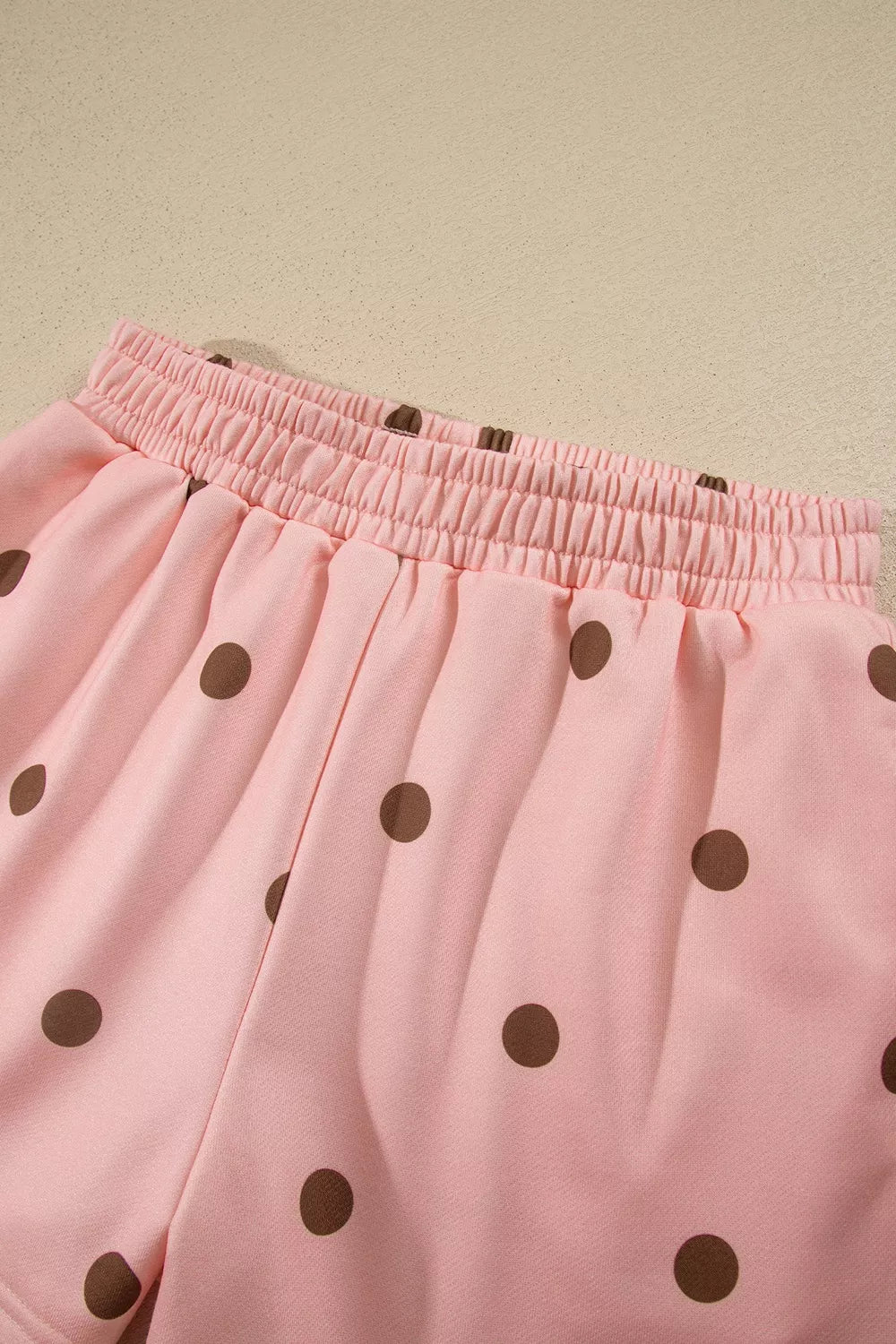 Dottie Polka Dot Lounge Set – Pale Blush in Pale Blush, product image 8