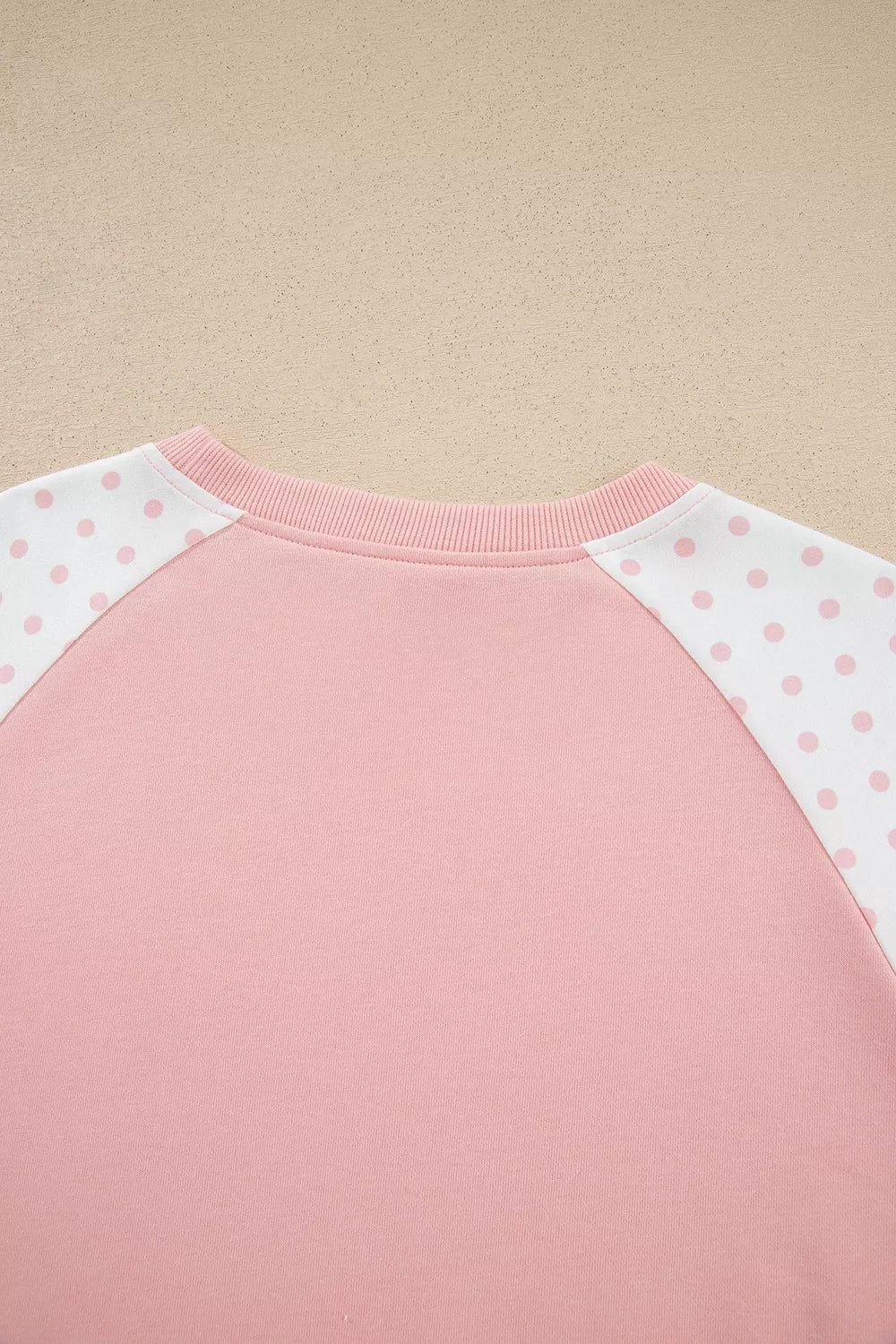 Millie Polka Dot Cropped Two-Piece Set in Pale Blush and Light Blue, product image 7