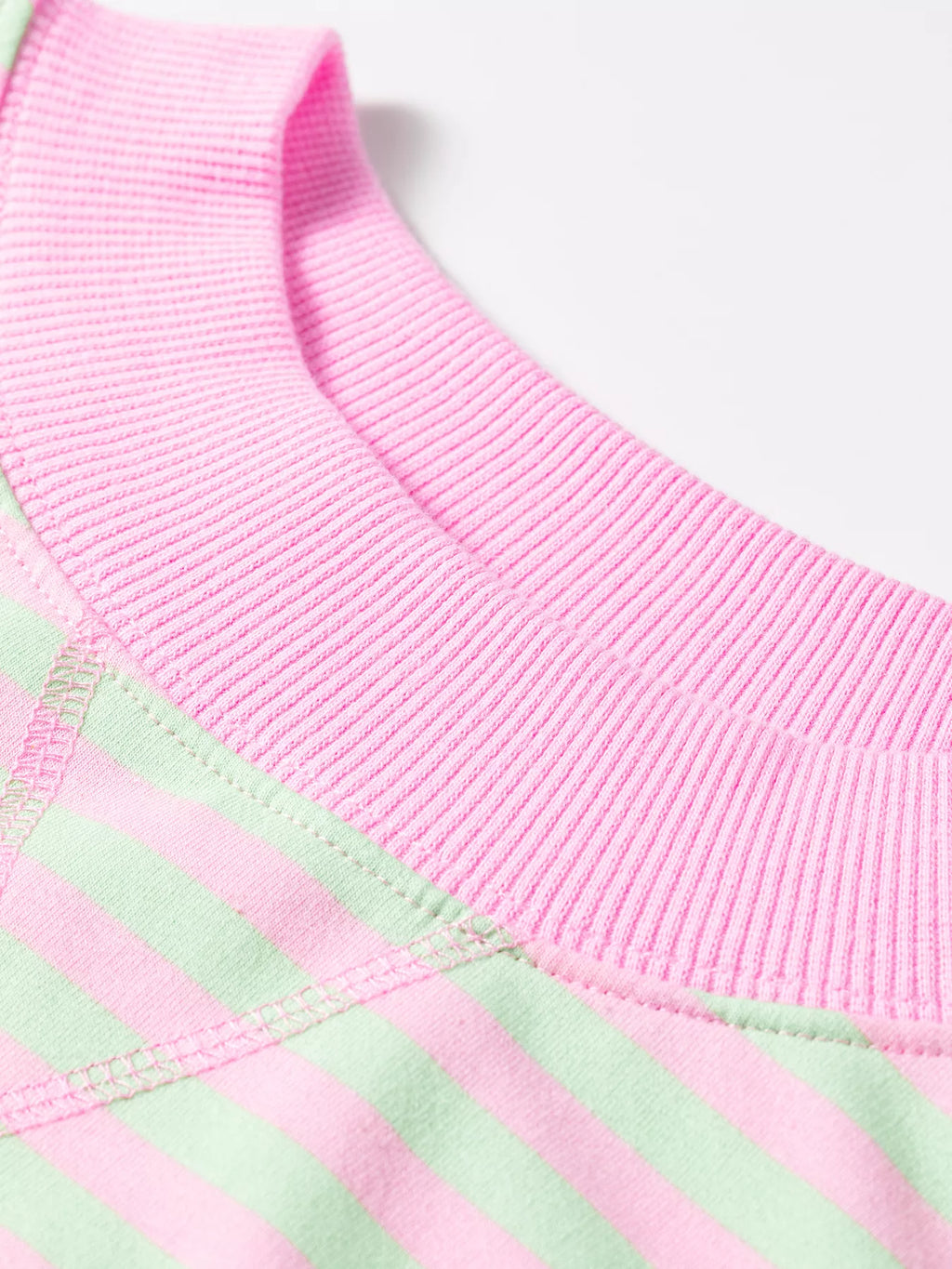 Brighton Striped Oversized Sweatshirt – Multi in Stripe, product image 4
