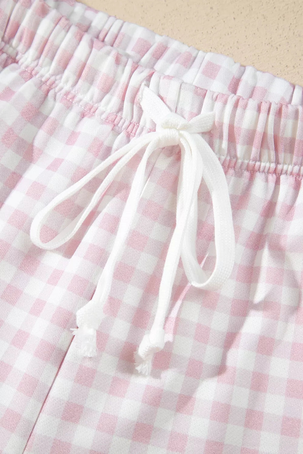 Poppy Oversized Gingham Lounge Set – Blush Pink in Blush Pink, product image 13