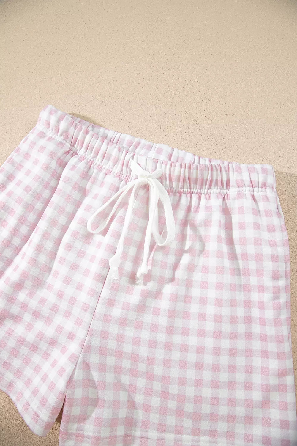 Poppy Oversized Gingham Lounge Set – Blush Pink in Blush Pink, product image 12
