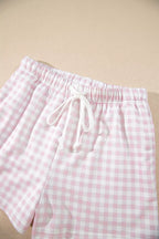 Poppy Oversized Gingham Lounge Set – Blush Pink in Blush Pink, product image 12