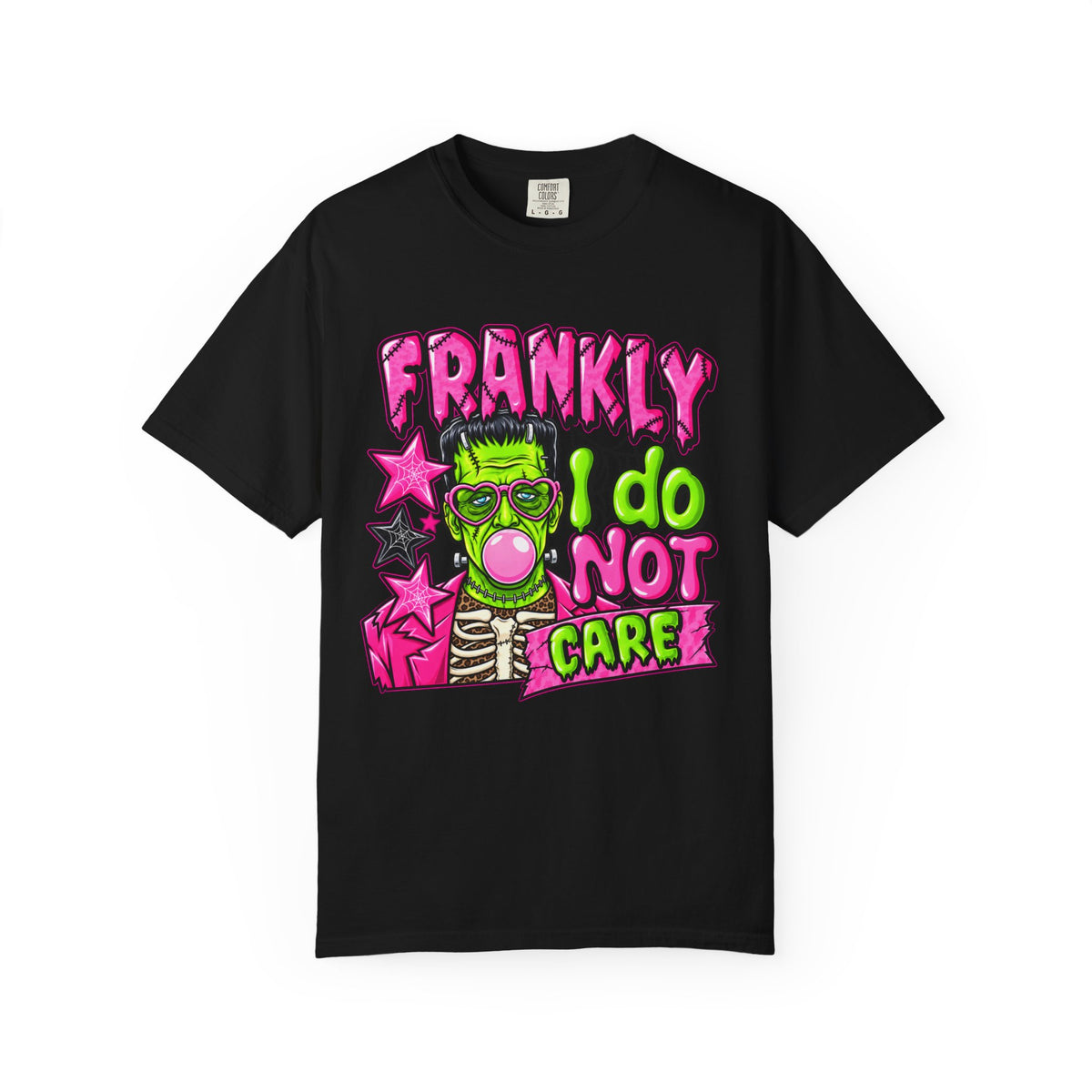 Frankly I Do Not Care Halloween graphic tee product photo 4