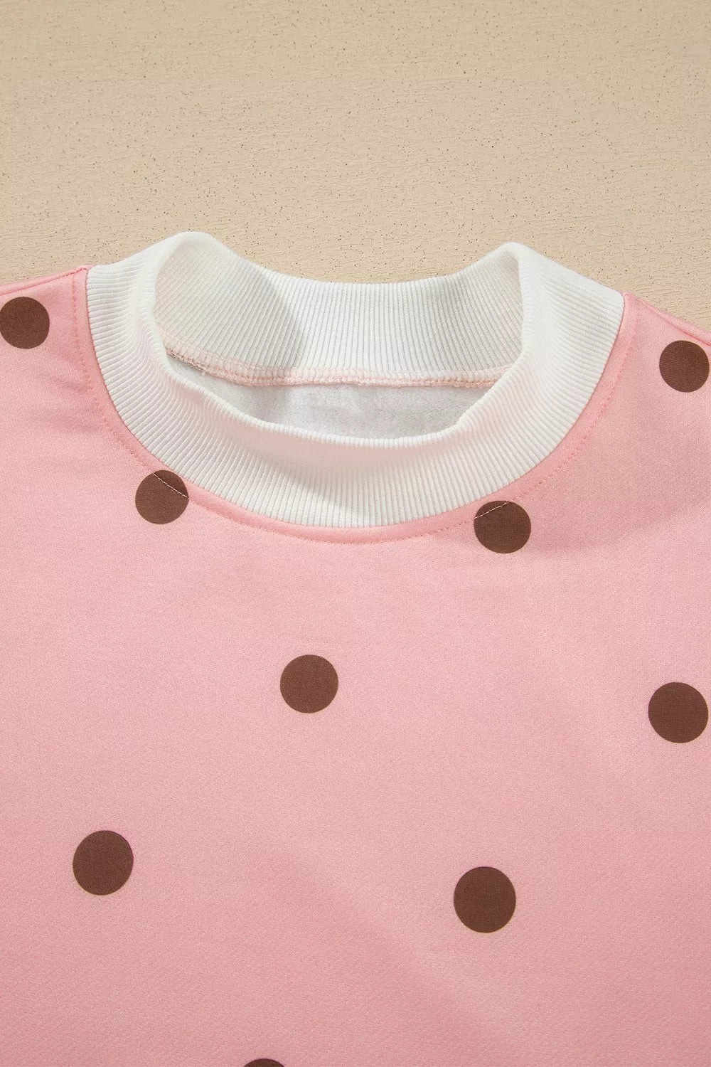 Dottie Polka Dot Lounge Set – Pale Blush in Pale Blush, product image 5