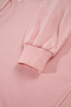 Millie Polka Dot Cropped Two-Piece Set in Pale Blush and Light Blue, product image 9