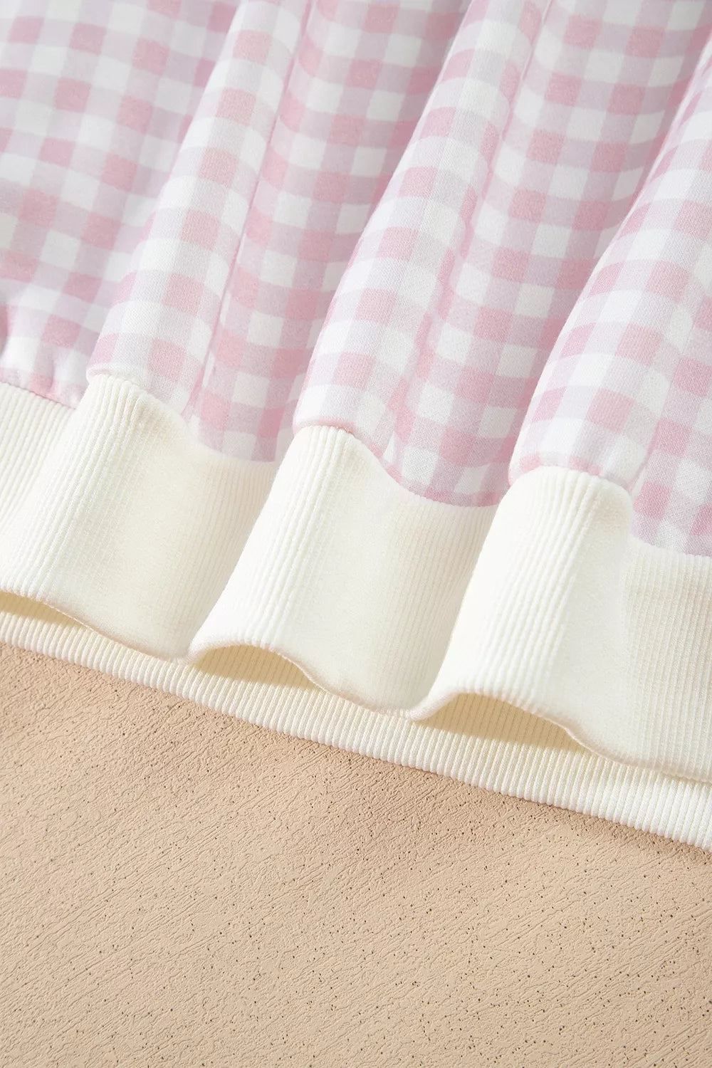 Poppy Oversized Gingham Lounge Set – Blush Pink in Blush Pink, product image 10