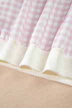 Poppy Oversized Gingham Lounge Set – Blush Pink in Blush Pink, product image 10