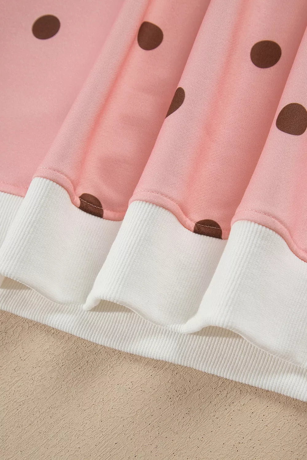 Dottie Polka Dot Lounge Set – Pale Blush in Pale Blush, product image 7