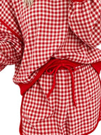 Ruby Gingham Lounge Set – Red in Red, product image 3