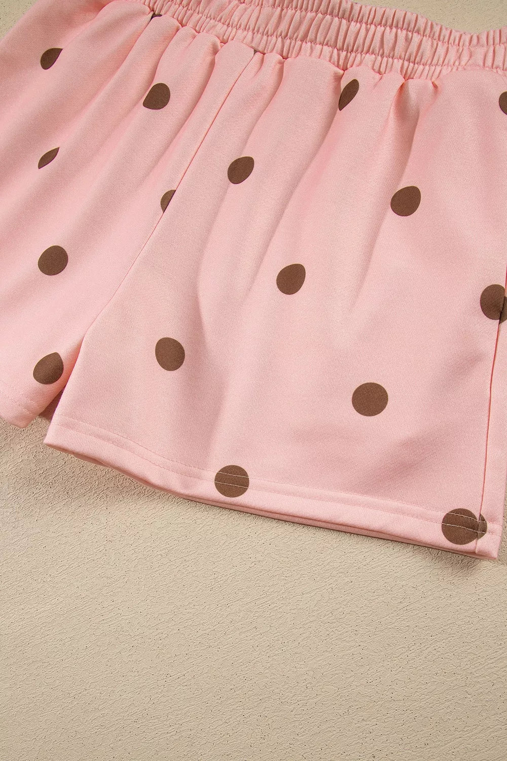 Dottie Polka Dot Lounge Set – Pale Blush in Pale Blush, product image 9