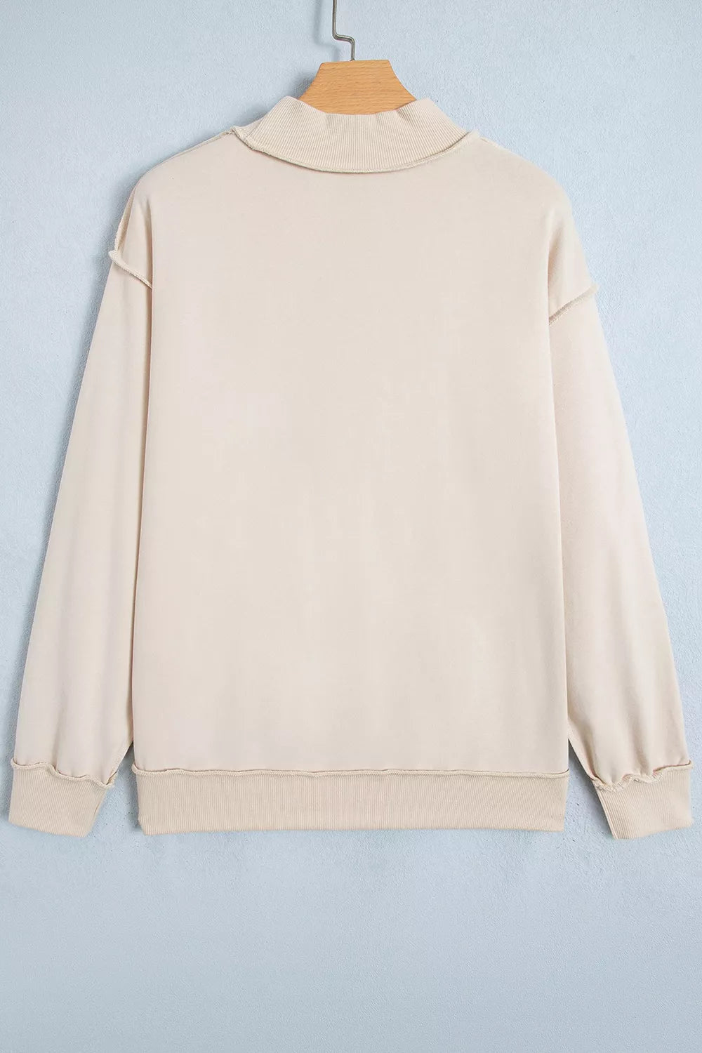 Christ Is King Embroidered Sweatshirt – Beige in Beige, product image 4