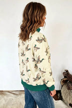Duck Club Mock-Neck Sweatshirt – Beige in Beige, product image 2