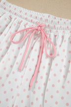 Millie Polka Dot Cropped Two-Piece Set in Pale Blush and Light Blue, product image 11