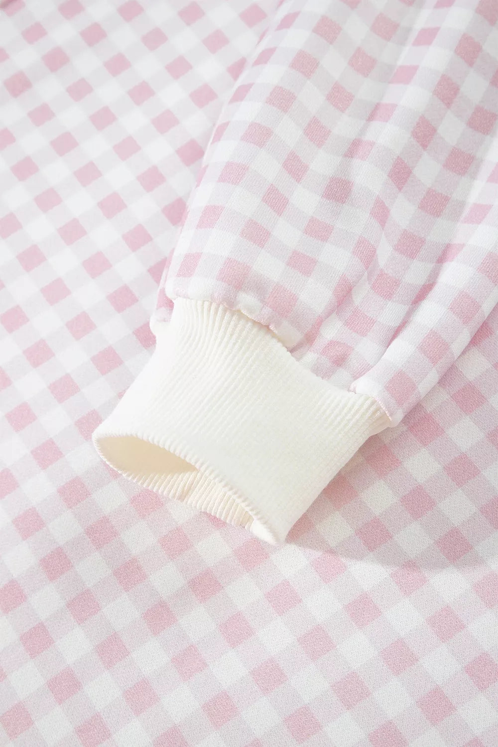 Poppy Oversized Gingham Lounge Set – Blush Pink in Blush Pink, product image 16