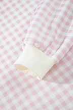 Poppy Oversized Gingham Lounge Set – Blush Pink in Blush Pink, product image 16